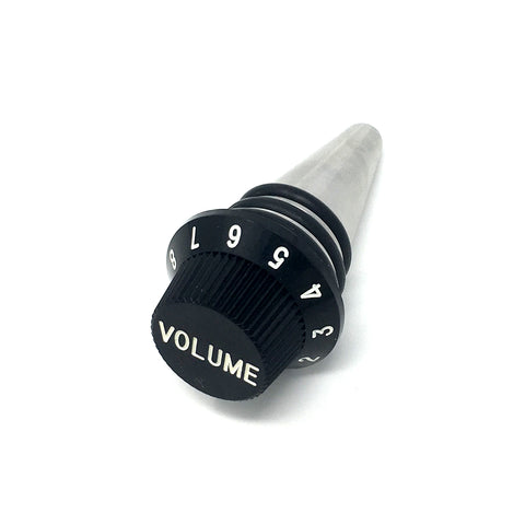 IKC Design Strat Style Guitar Volume Knob Wine Bottle Stopper with Stainless Steel Base