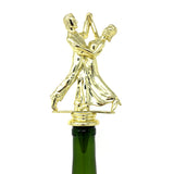 IKC Design Ballroom Dance Trophy Wine Bottle Stopper with Stainless Steel Base