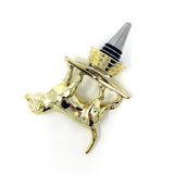 IKC Design Beagle Trophy Wine Bottle Stopper with Stainless Steel Base
