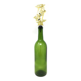 IKC Design Drama Trophy Wine Bottle Stopper with Stainless Steel Base