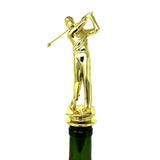 IKC Design Golf Trophy Wine Bottle Stopper with Stainless Steel Base