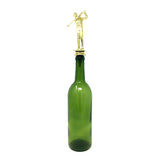 IKC Design Golf Trophy Wine Bottle Stopper with Stainless Steel Base