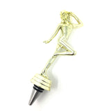 IKC Design Jazz Dance Trophy Wine Bottle Stopper with Stainless Steel Base
