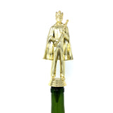 IKC Design King Trophy Wine Bottle Stopper with Stainless Steel Base