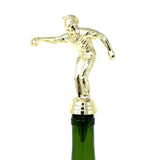 IKC Design Petanque Trophy Wine Bottle Stopper with Stainless Steel Base