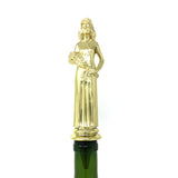 IKC Design Queen Trophy Wine Bottle Stopper with Stainless Steel Base