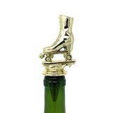 IKC Design Roller Skate Trophy Wine Bottle Stopper with Stainless Steel Base