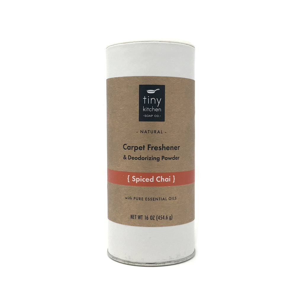 Tiny Kitchen Soap Co. Spiced Chai Carpet Freshener & Deodorizing Powder - All Natural with Essential Oils