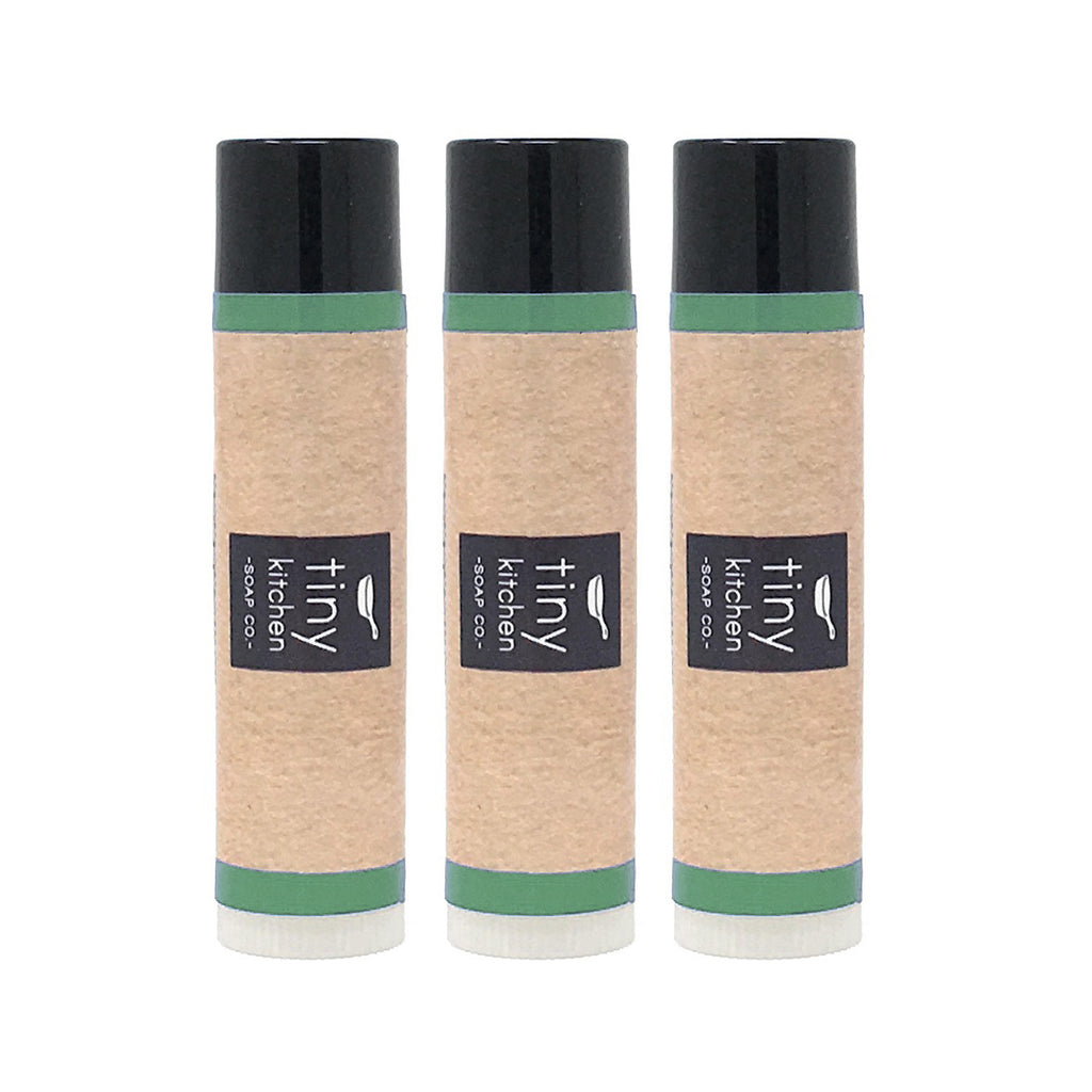 Tiny Kitchen Soap Co. Rosemary Mint All Natural Beeswax Lip Balm - 3 PACK