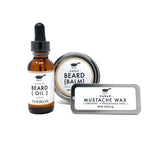 Tiny Kitchen Soap Co. Naked (Fragrance Free) Man Sack Organic Beard Grooming Kit