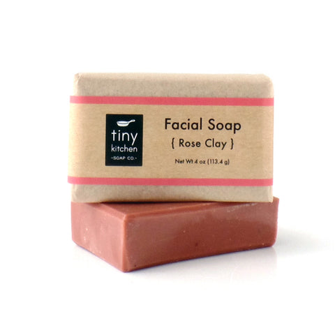 Tiny Kitchen Soap Co. Rose Clay Facial Soap